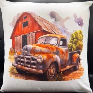 Old Truck Pressure Activated Massage Pillow